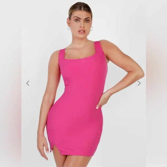 Popilush Shapewear Modal Sculpting Mini Tank Dress - Picture 2 of 8